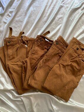 Lot of Carhartt Youth Boy's Size 10 Carpenter Utility Pants Brown